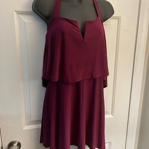 Boohoo halter mini dress